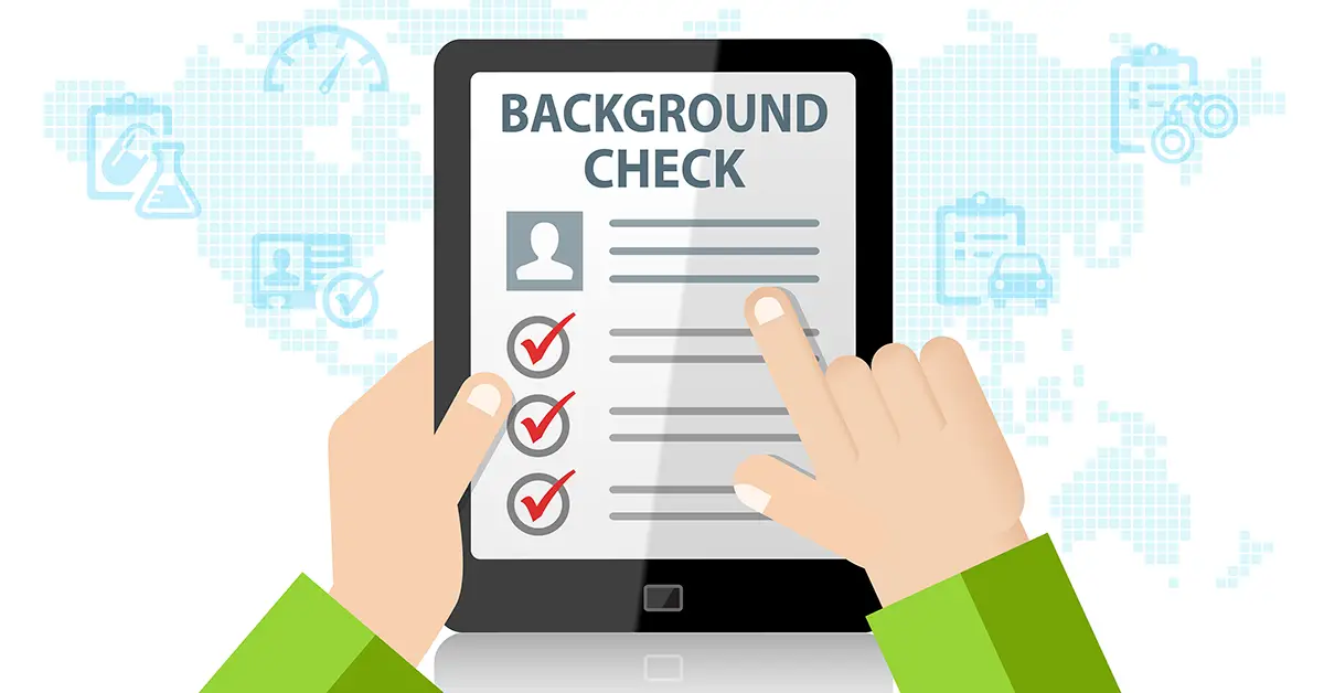 Illustrated image of a background check score. Image by Adobe Stock.