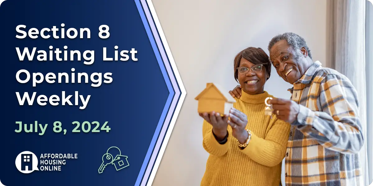 Section 8 Waiting List Openings Weekly: July 8, 2024